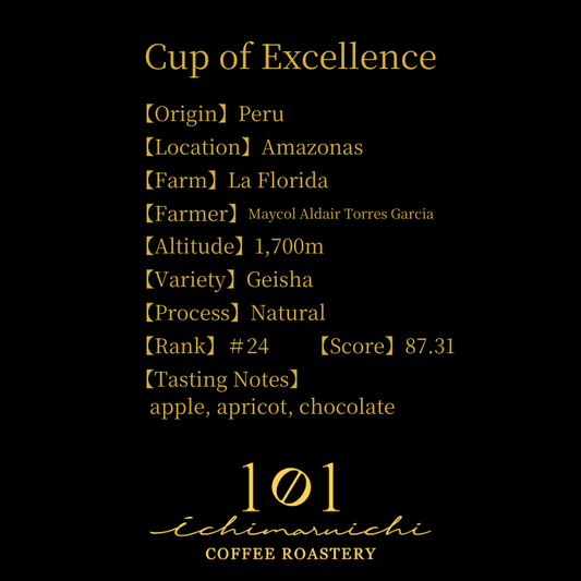 【Peru】Cup of Excellence #24【100g】